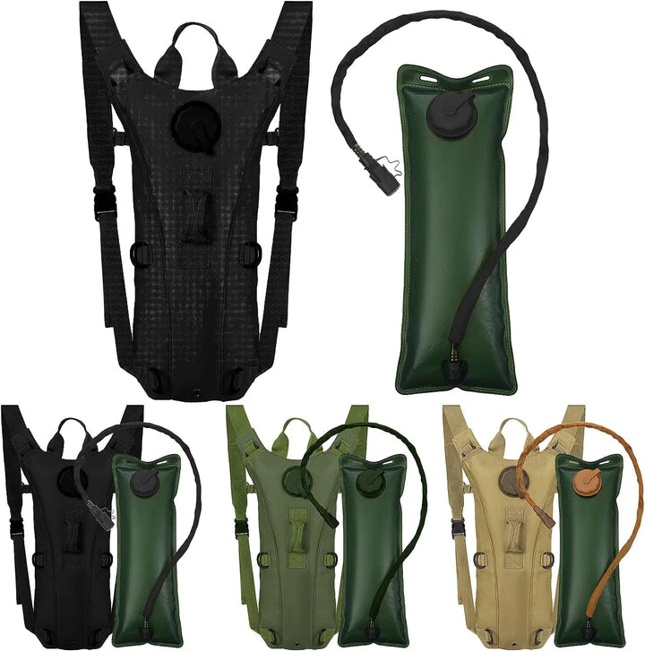 Unisex tactical hydration backpack, 3L water bladder for hiking & cycling, military style outdoor gear