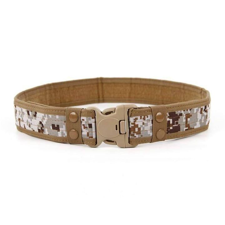 Heavy-duty black military nylon belt, a versatile tactical accessory for men & women