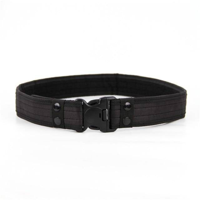 Unisex tactical nylon belt in desert tan, ideal for outdoor adventures & workwear