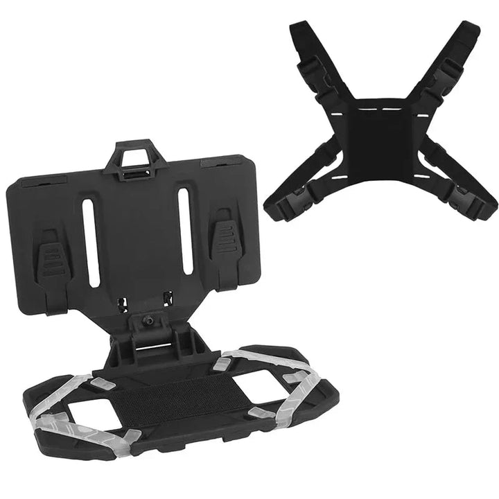 Versatile tactical phone holder chest mount, essential MOLLE accessory
