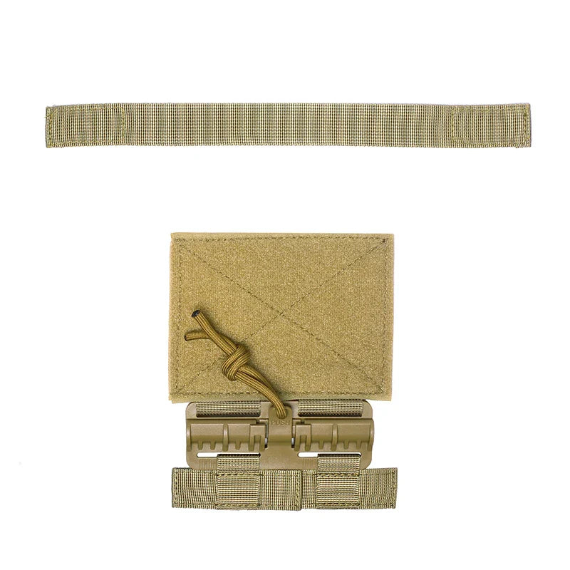 Pair of quick release buckles, MOLLE ready, for tactical vest customization
