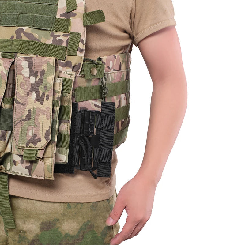 Unisex quick release buckle, heavy-duty nylon for secure vest attachment