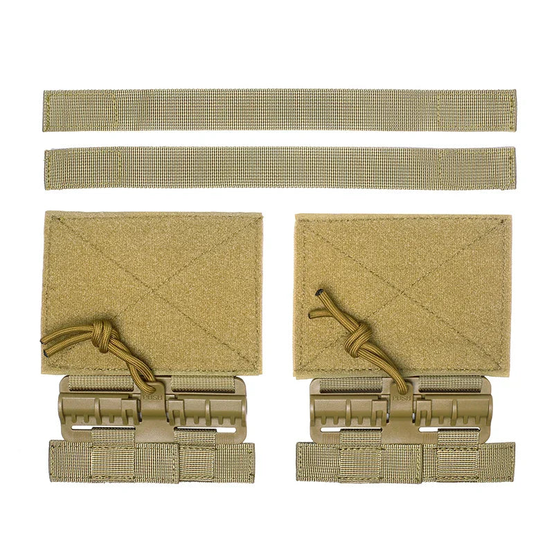 MOLLE accessory quick release buckle, tan nylon, versatile for tactical gear