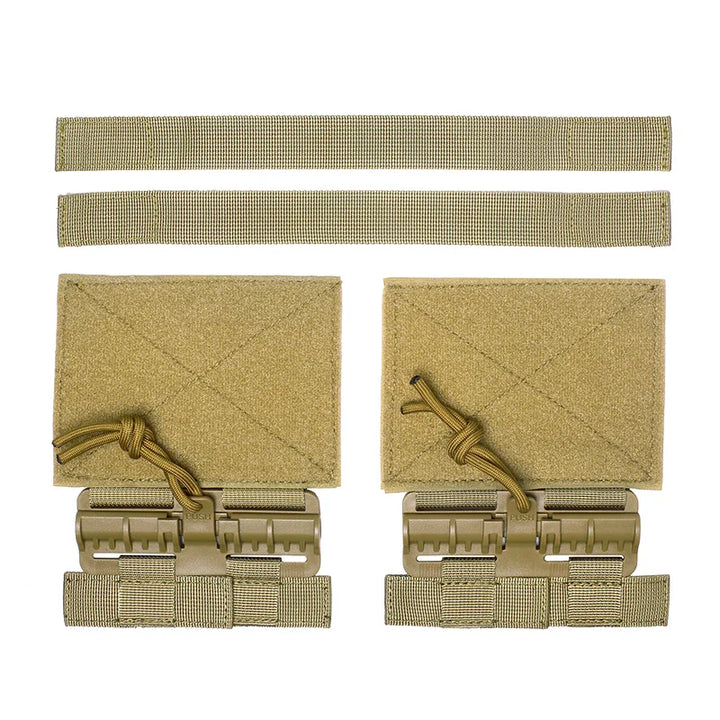 MOLLE accessory quick release buckle, tan nylon, versatile for tactical gear