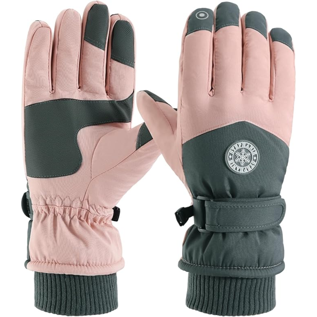Unisex ThermaTouch winter gloves, warm thermal fleece with touchscreen capability for cold weather.