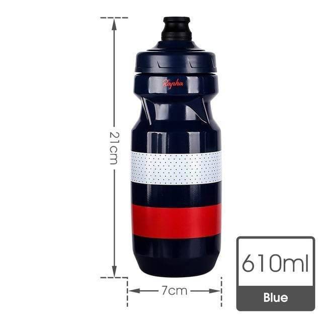 Ergonomic leak-proof cycling bottle (610ml) designed for easy grip and bike hydration