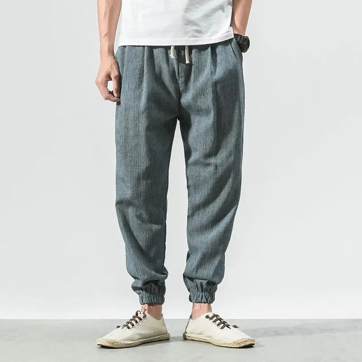Relaxed fit unisex joggers, ideal casual pants for streetwear or comfortable loungewear.