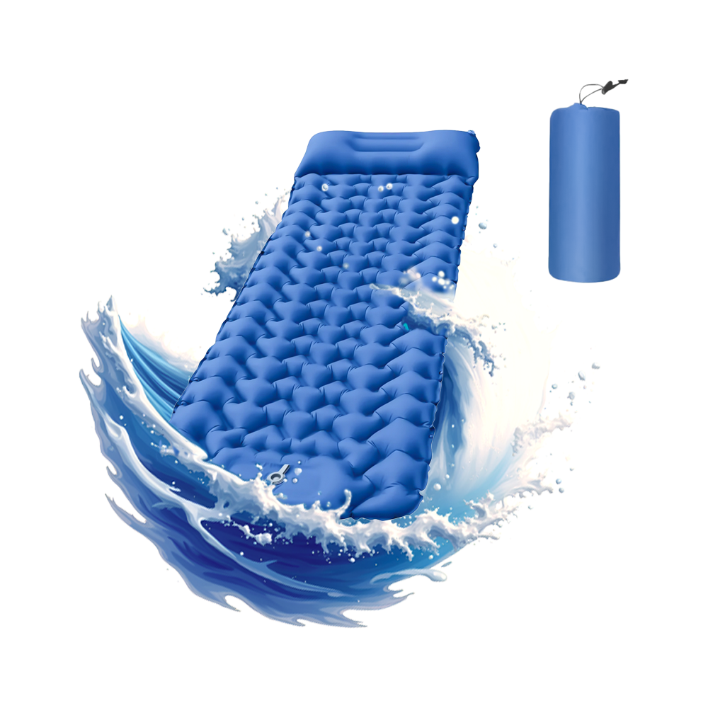Hiking sleeping pad, compact and ultralight air mattress for comfortable outdoor sleep