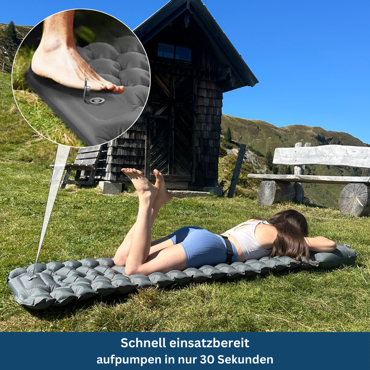 Unisex air mattress, ultralight sleeping pad for backpacking adventures & camping