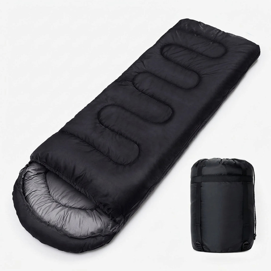 Ultralight envelope sleeping bag, perfect for backpacking & hiking. Compact, portable camping gear for adventurers.