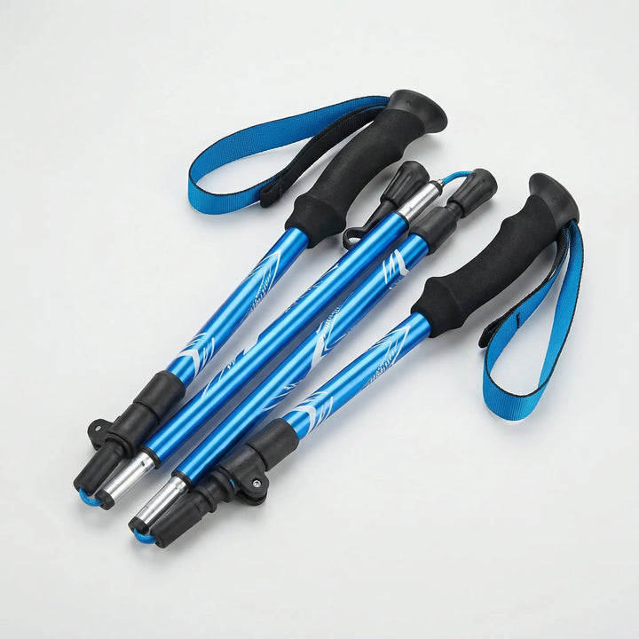 Adjustable ultralight folding trekking poles for hiking, trail walking & outdoor enthusiasts. Compact & sturdy.