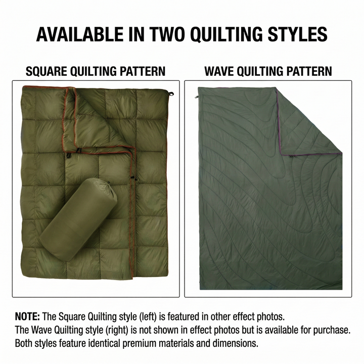High-quality stitches on the durable ultralight water-resistant camping blanket.