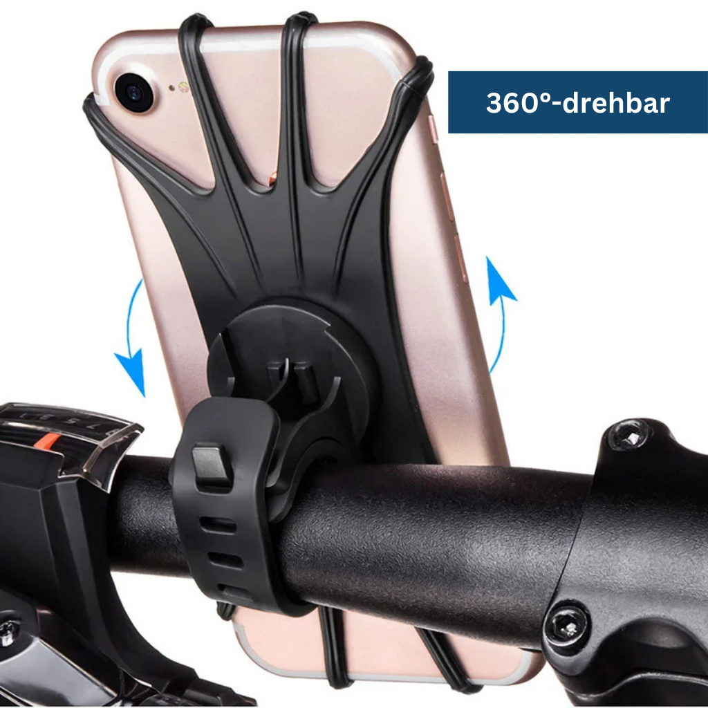 Adjustable desktop phone holder for all smartphone sizes, perfect for hands-free viewing and video calls.