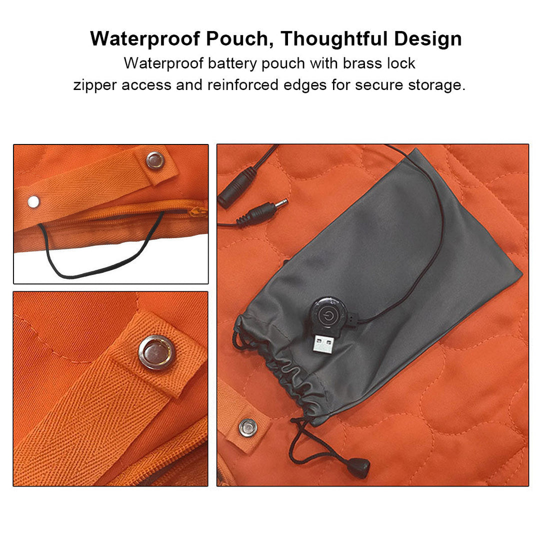 Portable USB Heated Yoga Mat with a power cord, ready for use as a winter warmer or camping mat.