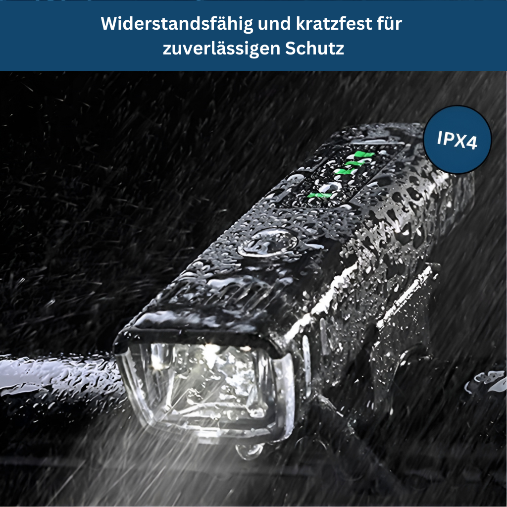 Frontlight rechargeable headlamp for unisex outdoor use, showcasing its comfortable elastic strap.