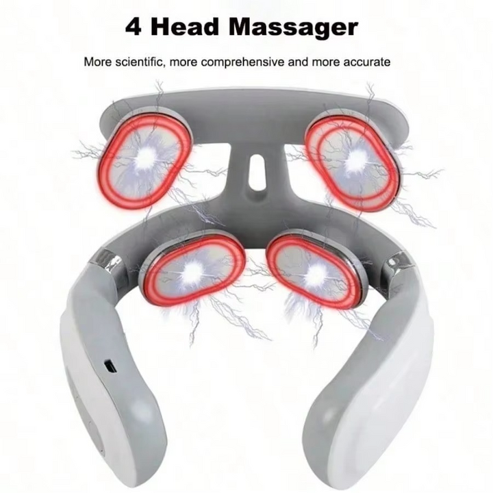 Versatile unisex USB rechargeable massager for neck, shoulder, and overall muscle relaxation.