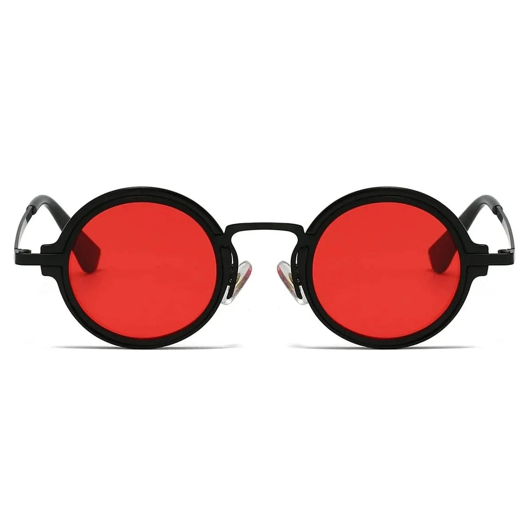 Glare-resistant round sunglasses, unisex, perfect as stylish retro eyewear accessories.