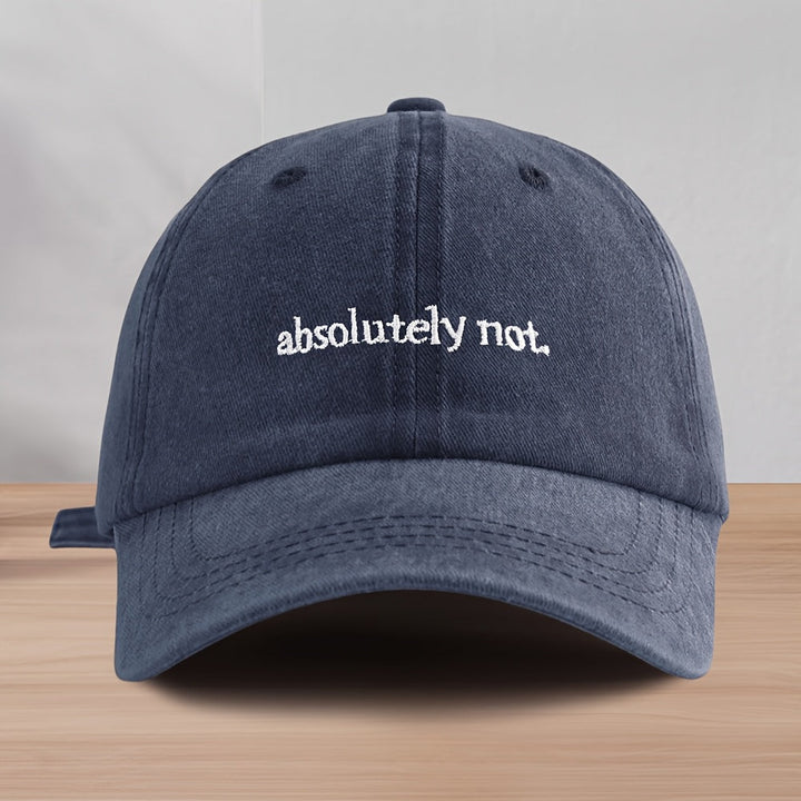 Relaxed style washed cotton cap for men and women. This breathable, low-profile hat ensures a comfortable casual look.