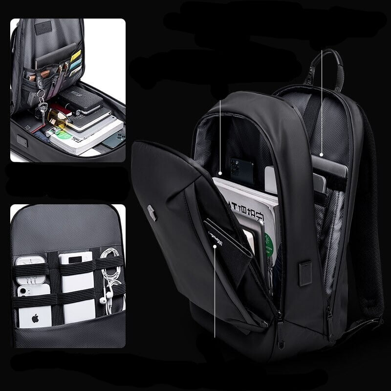 Durable water-resistant outdoor backpack with ergonomic design, ideal for hiking, camping & daily commute.
