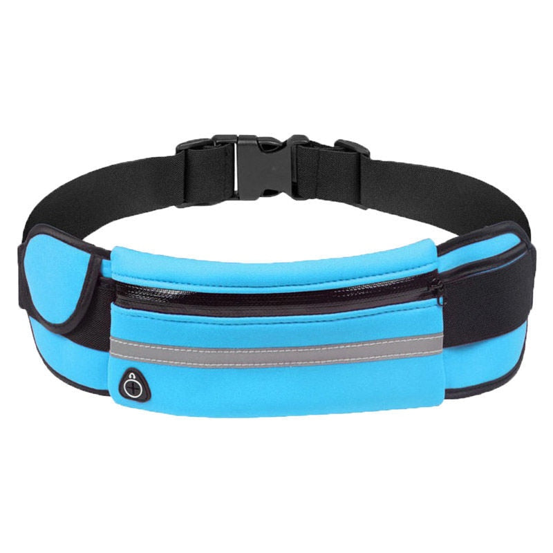 Comfortable, lightweight, water-resistant unisex running belt. Fitness waist pack for extended wear & workouts.