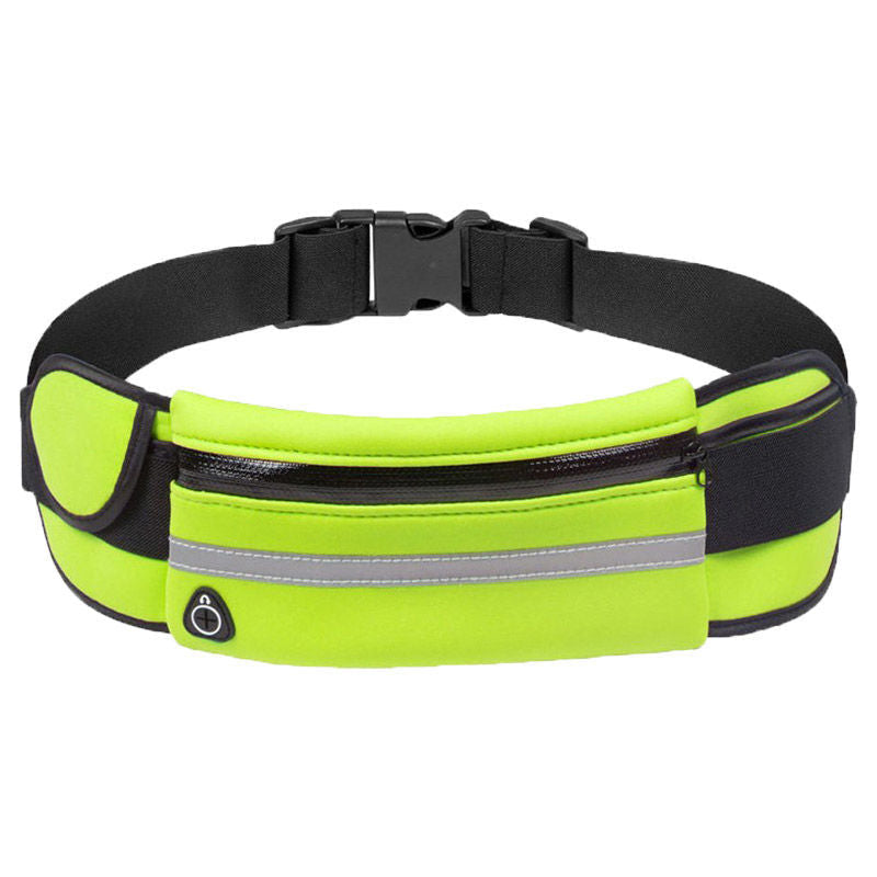 Unisex outdoor sports running belt, water-resistant for hiking & biking. Phone holder waist pack for adventures.