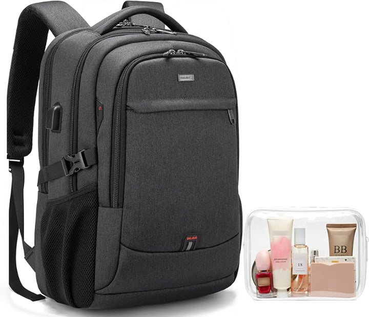 Secure anti-theft water-resistant college bag, USB charging, protects essentials from theft.