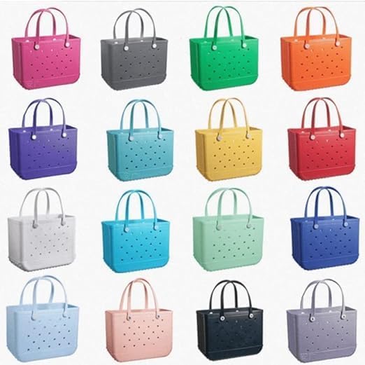 Versatile unisex basket tote, waterproof and sand-free, perfect for beach, travel, or gym.
