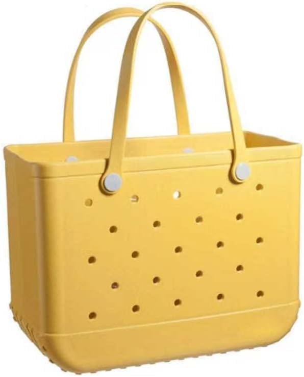 Sand-free draining basket bag, unisex design, perfect for beach, pool, or gym accessories.