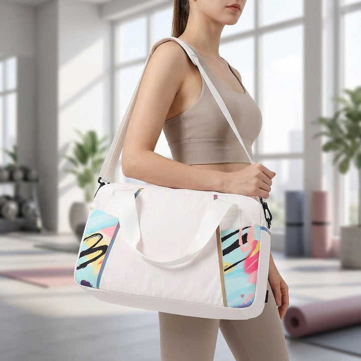 Unisex waterproof compact duffel bag for gym, travel & sports. Durable, organized design keeps gear dry & secure.