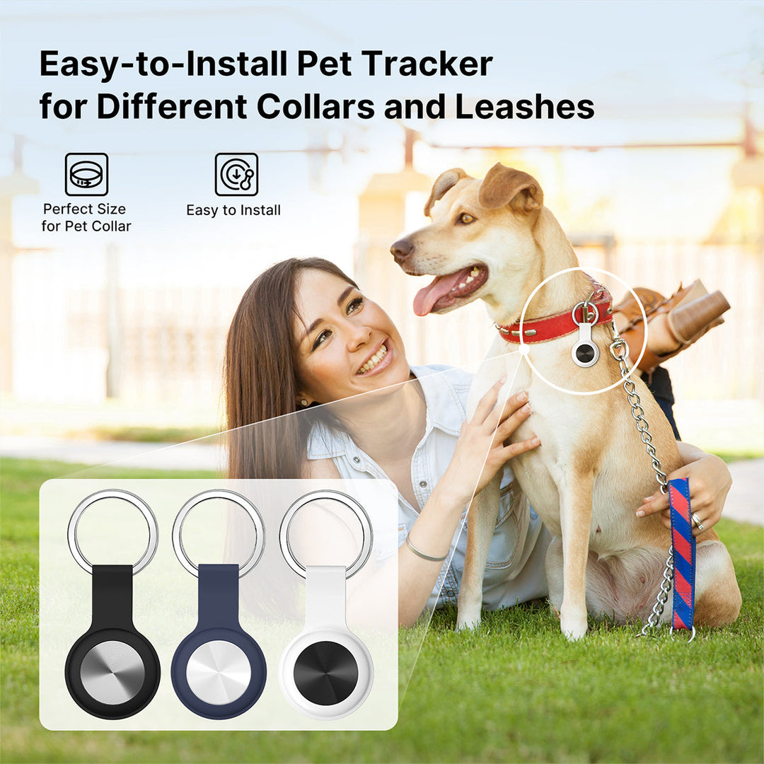 Pet GPS locator for outdoor use, a smart and waterproof dog tag or cat tag for pet safety.