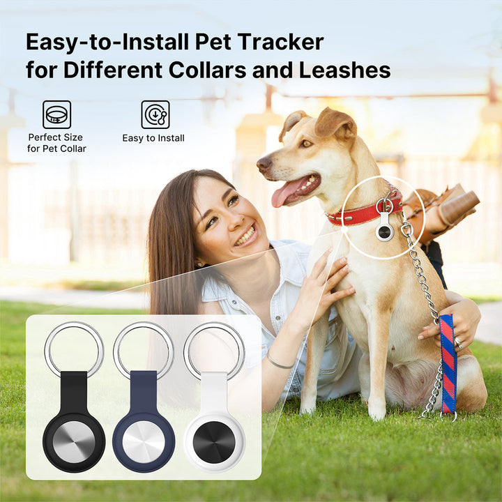 Pet GPS locator for outdoor use, a smart and waterproof dog tag or cat tag for pet safety.