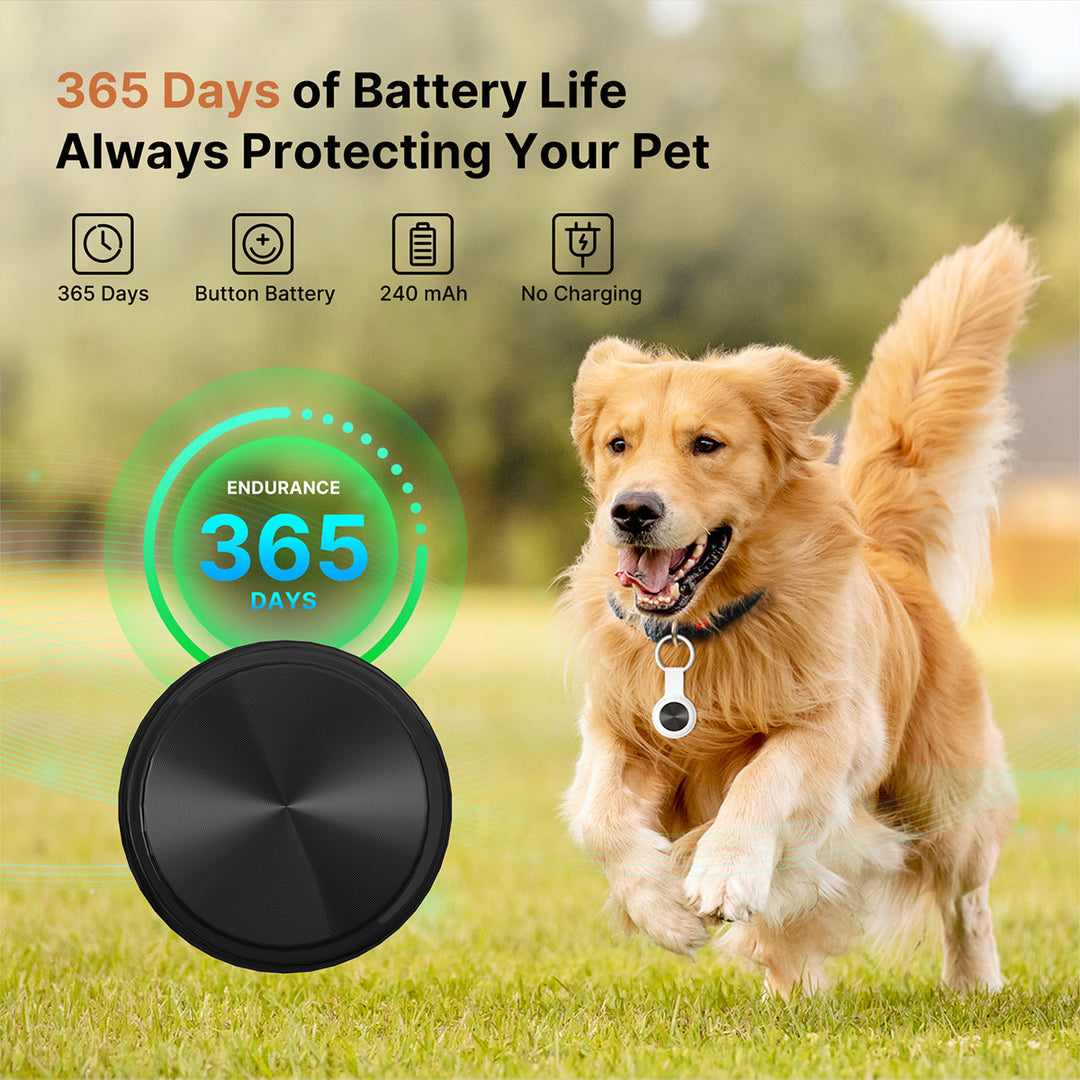 Outdoor pet GPS tracker, a lightweight and waterproof device for secure pet tracking and safety.