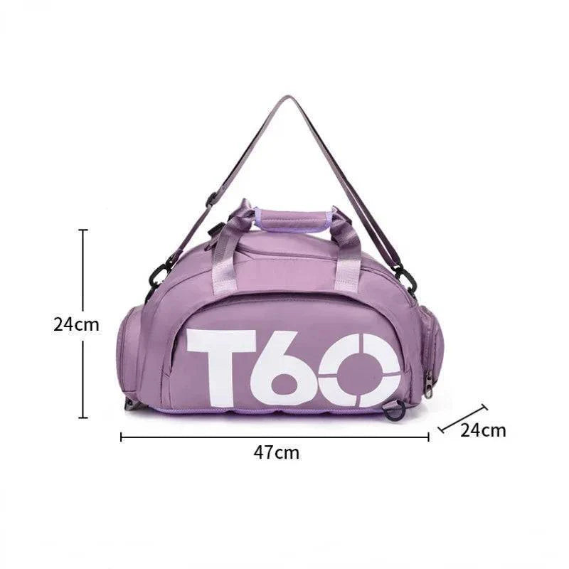 Close-up of the robust zipper and waterproof fabric on the multifunctional travel handbag