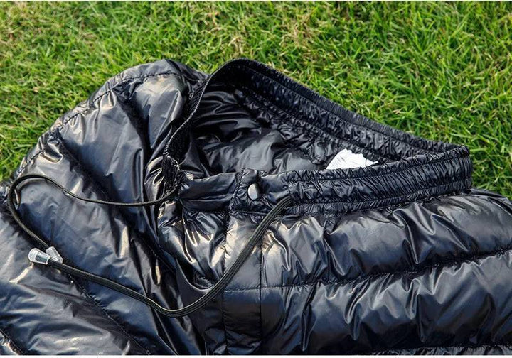 Side view of unisex winter thermal pants, ideal for camping and trekking in cold