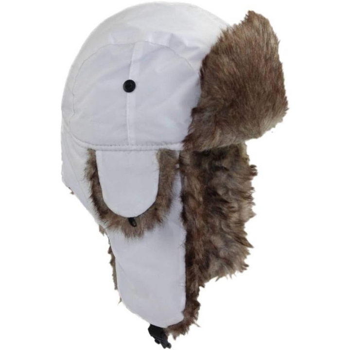 Unisex cold weather trooper hat providing superior warmth & protection for winter outdoor use.