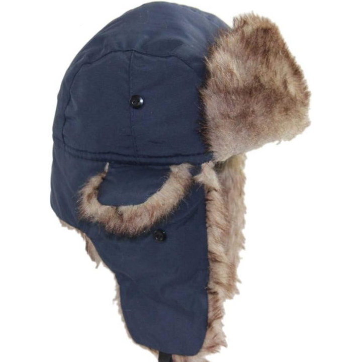 Plush unisex winter trooper hat ensures maximum warmth & protection against extreme cold.