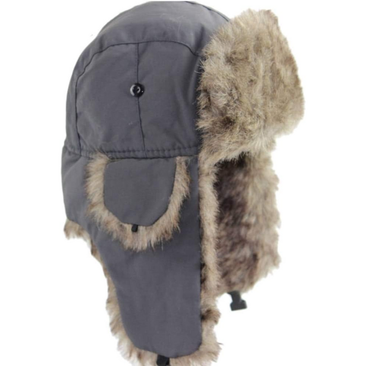 Classic unisex trooper hat with warm ear flaps, essential headwear for all winter conditions.