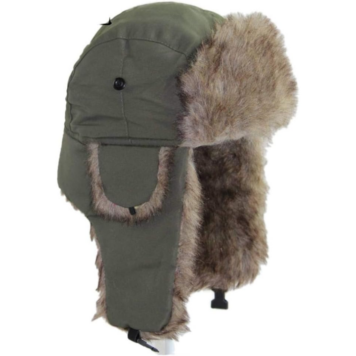 Stay warm with this unisex trooper hat; ideal for winter sports, snow, and extreme cold protection.