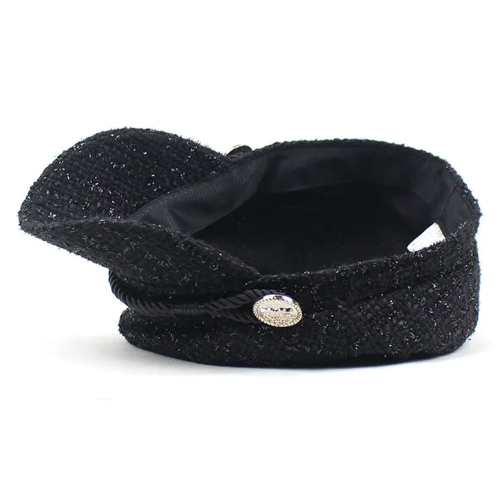 Rustic braided woven cap with textured cotton, ideal unisex casual accessory & sun protection.