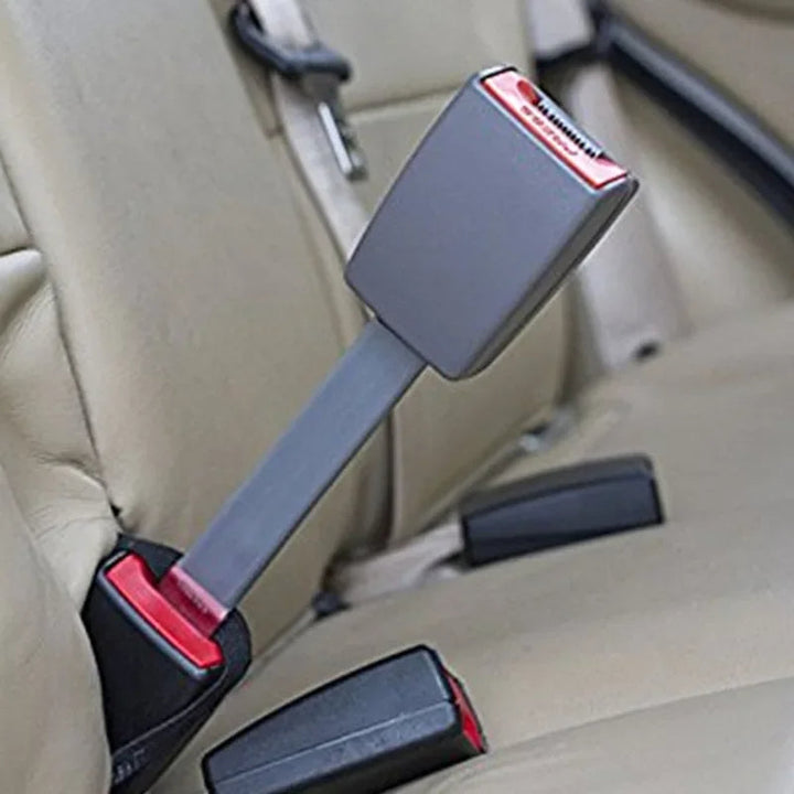 Universal 11-inch rigid seat belt extender for enhanced car safety and comfort, suitable for various vehicles.