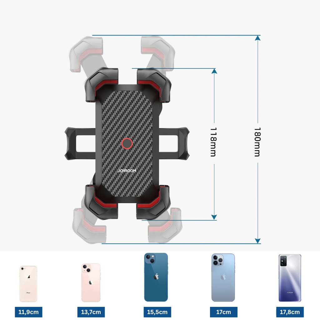 Vented universal car phone holder, perfect for convenient and safe hands-free phone access while driving.