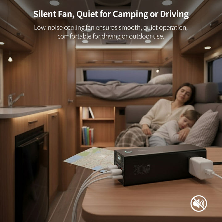 Car power inverter, a must-have auto electronic for charging devices during travel.