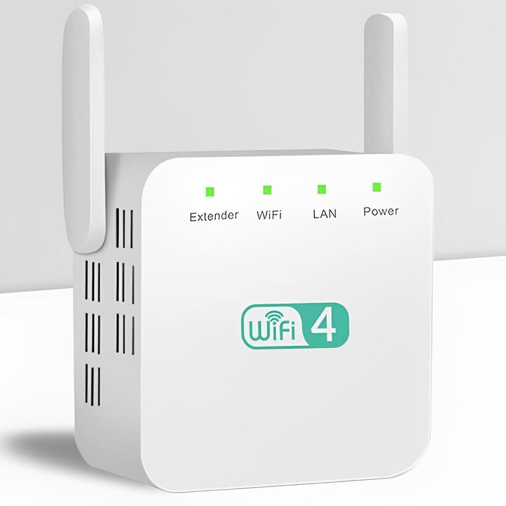 Universal Home WiFi Repeater & Signal Booster. Eliminate dead zones, improve internet speed for seamless home networking.