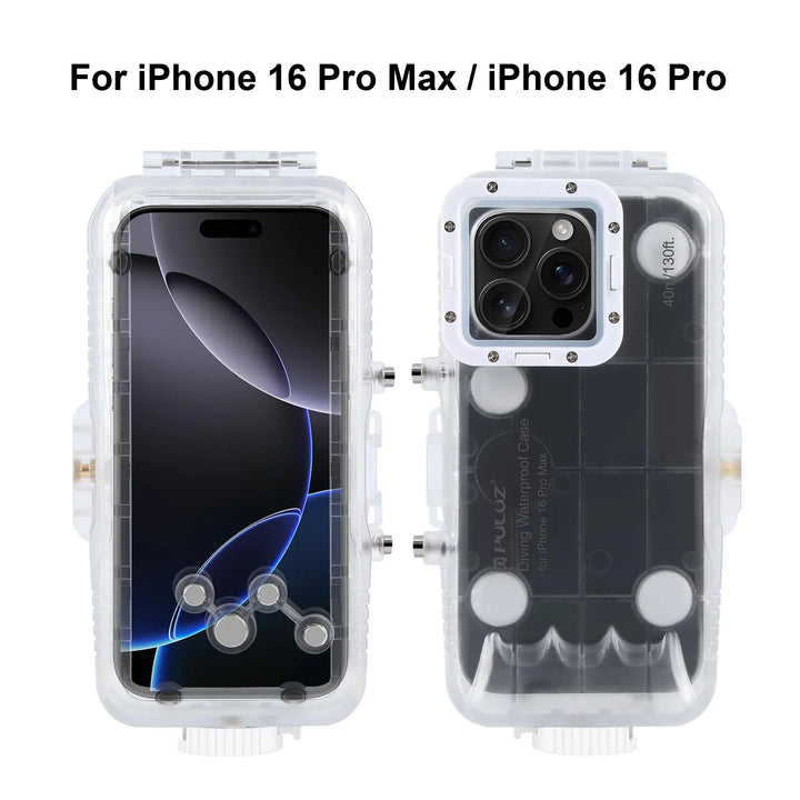 Secure waterproof iPhone diving case with touch control for snorkeling, swimming, and water sports.