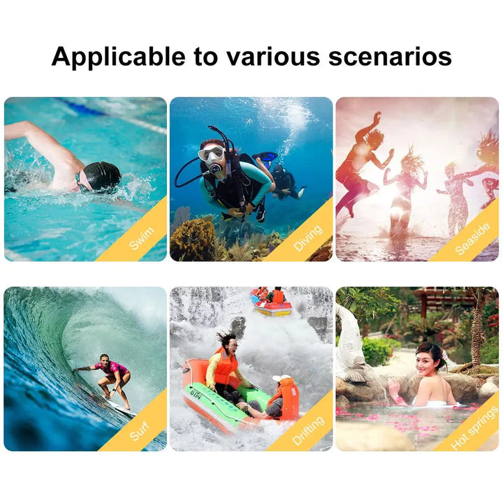 Universal waterproof iPhone case, offering 40m depth protection for clear underwater photos & videos.