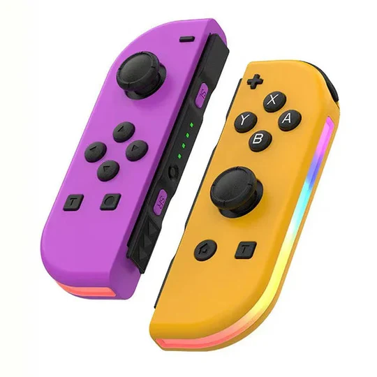 Wireless Switch gamepad with ergonomic grips and haptic feedback for comfortable, precise gaming.