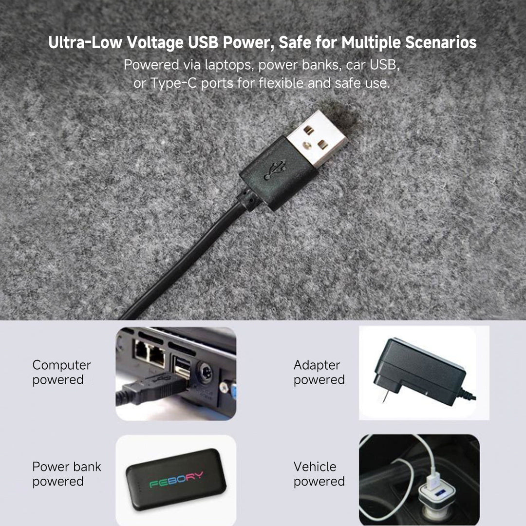 Heated throw blanket, USB enabled, offering rapid 3-zone warmth for ultimate relaxation.
