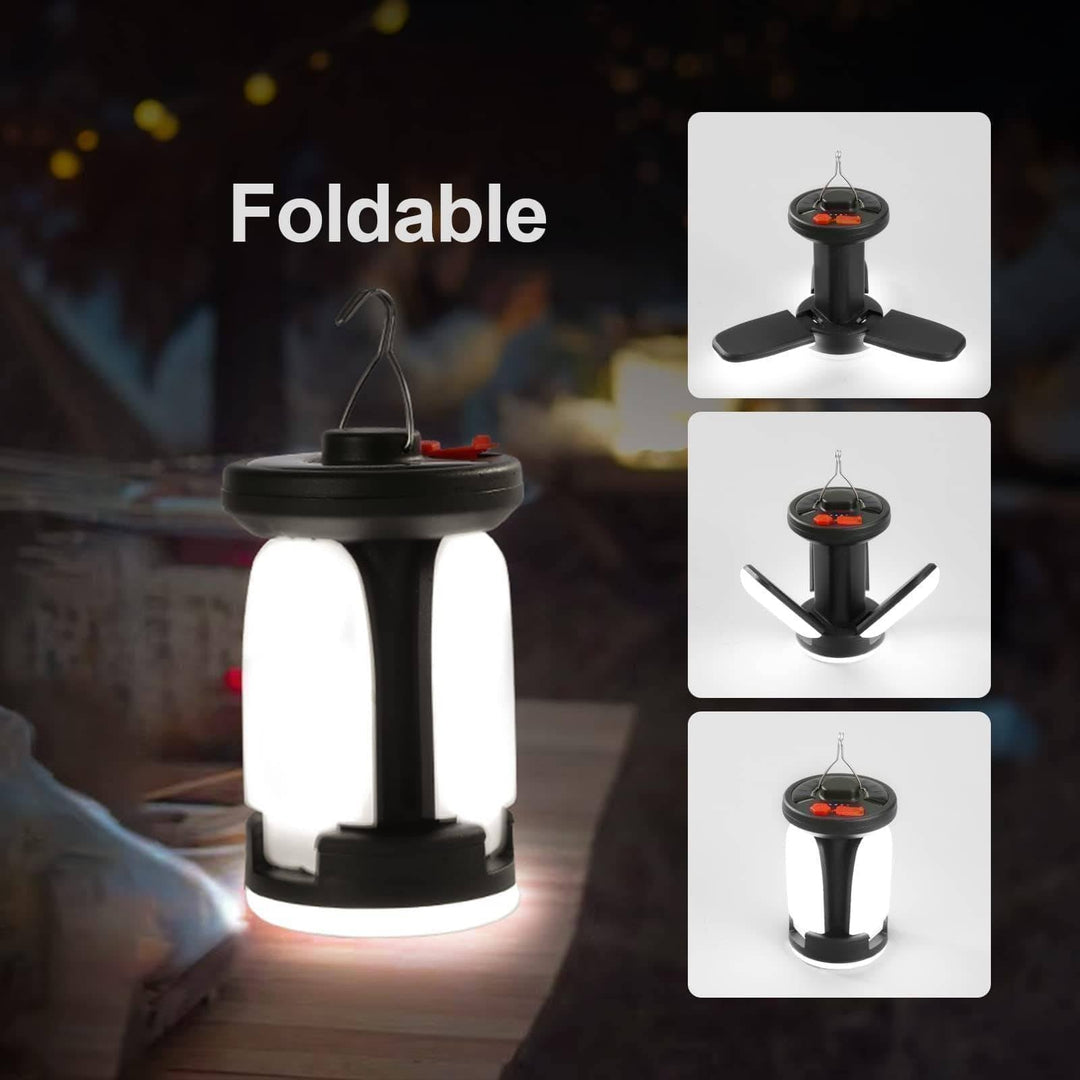 Durable LED camping lantern, USB rechargeable, essential outdoor and emergency gear