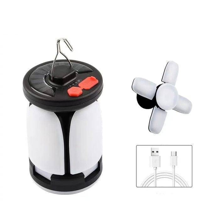 Water-resistant LED camping lantern, ideal for fishing, hiking, and emergency use
