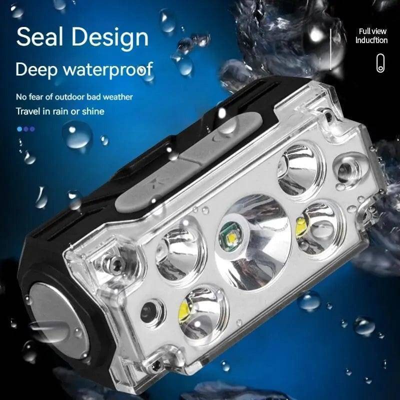 Lightweight mini headlamp, USB rechargeable, essential for hiking & outdoor activities